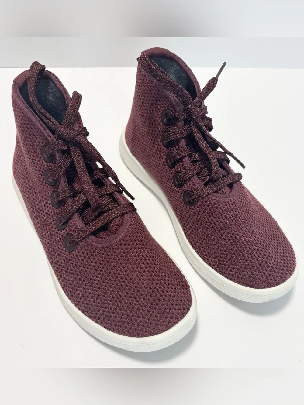 Allbirds Maroon Tree Topper High Top Sneakers